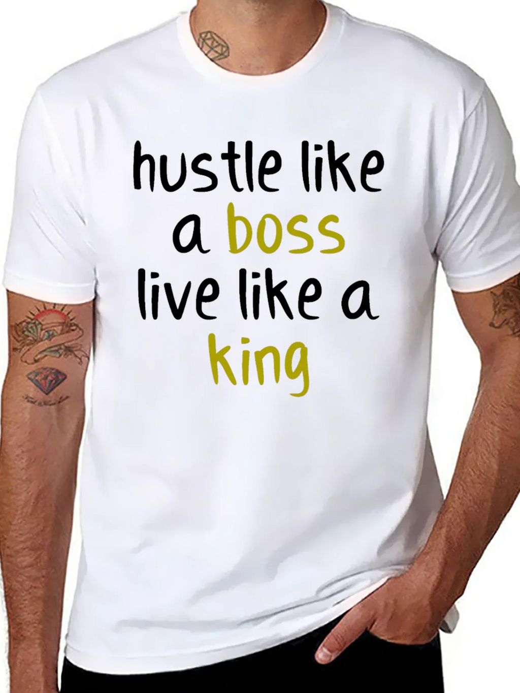 Hustle Like a Boss Graphic Tee product image 7