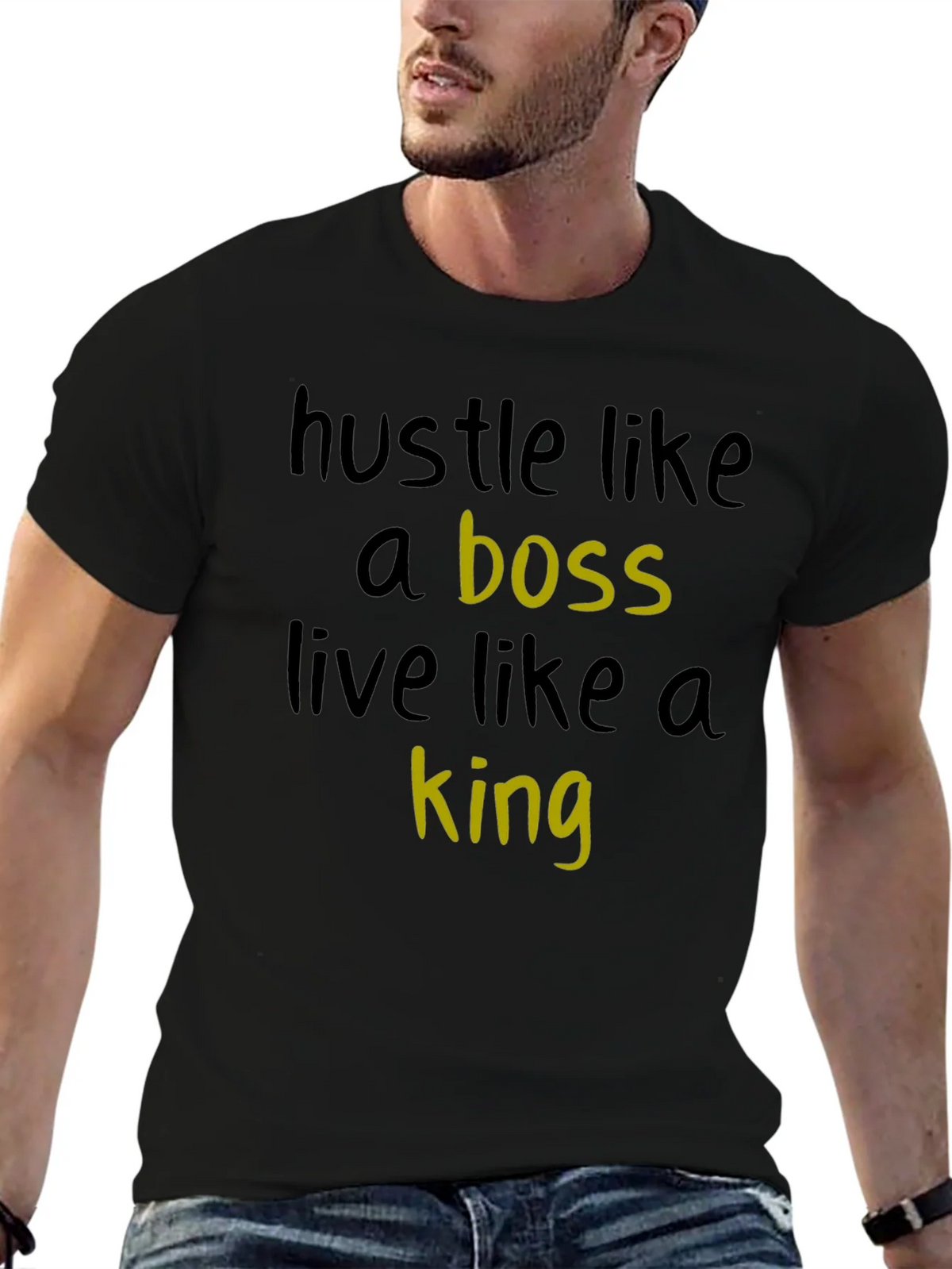Hustle Like a Boss Graphic Tee product image 6