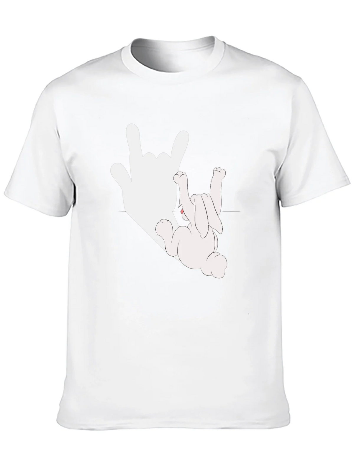 Rock On Bunny Graphic Tee - Black Cotton T-Shirt product image 9