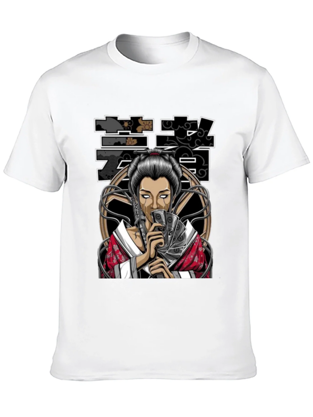 Geisha Art Black T-Shirt product image 9