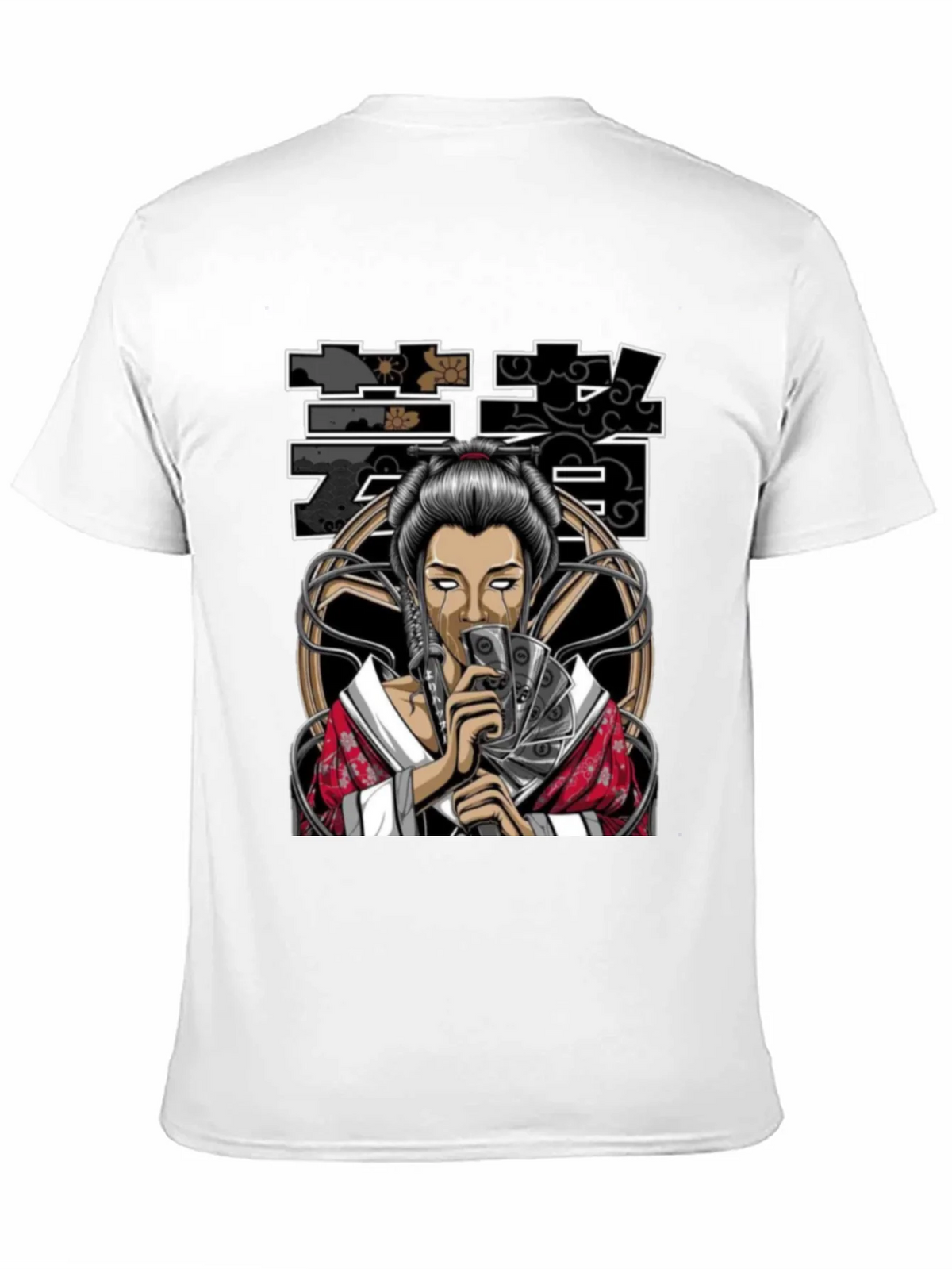 Geisha Art Black T-Shirt product image 10