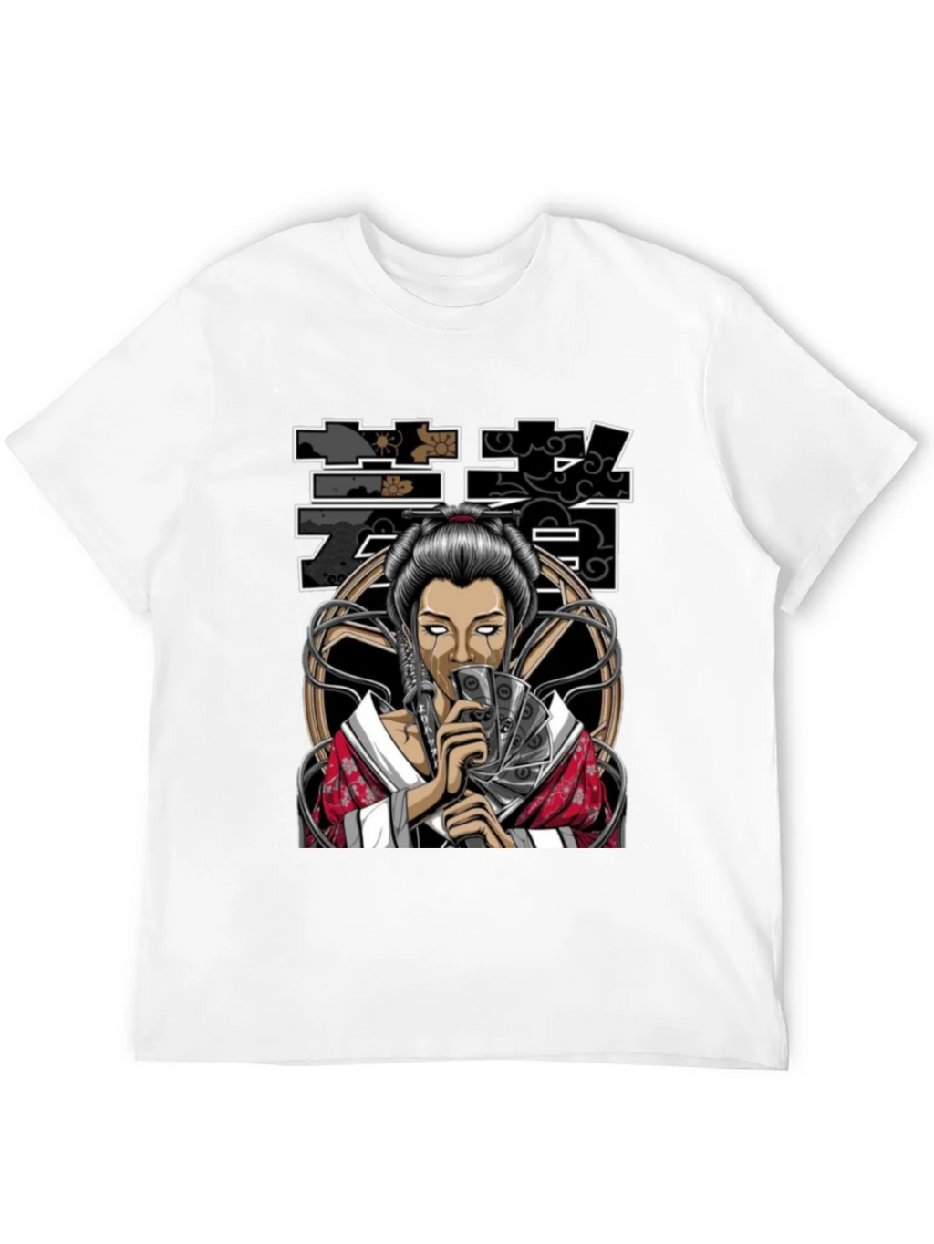 Geisha Art Black T-Shirt product image 11