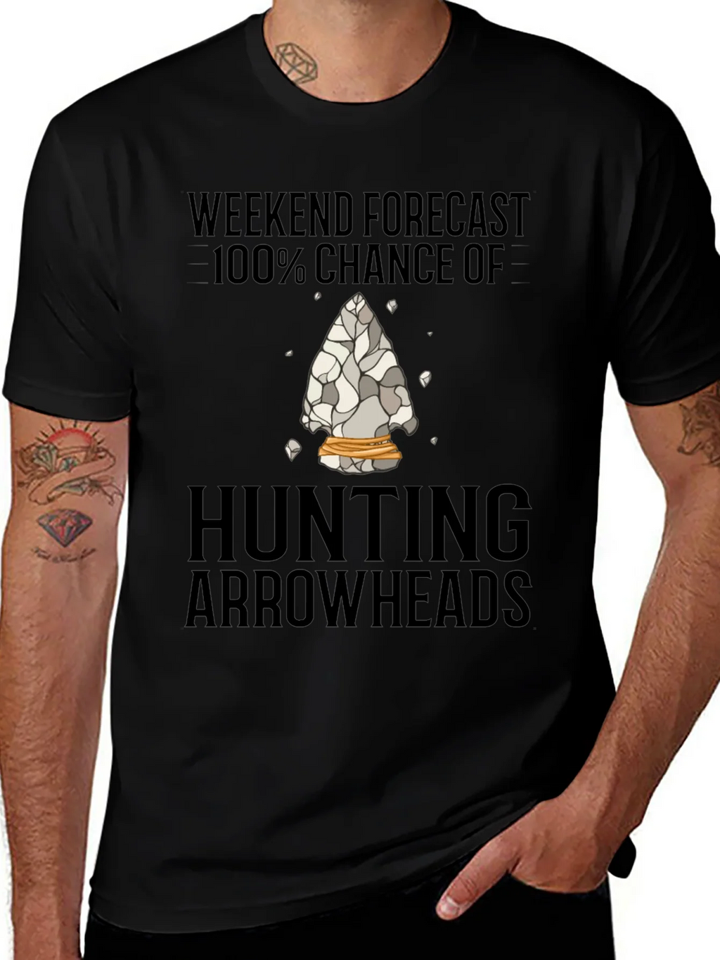Hunting Arrowheads T-Shirt - Weekend Forecast product image 1