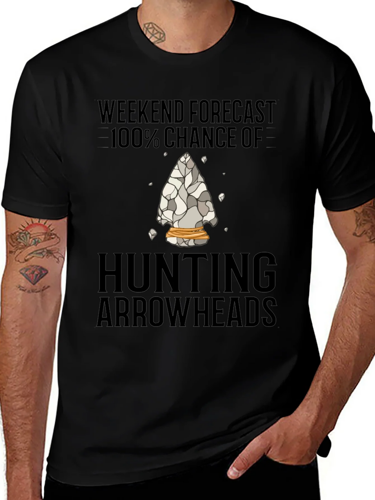 Hunting Arrowheads T-Shirt - Weekend Forecast product image 1