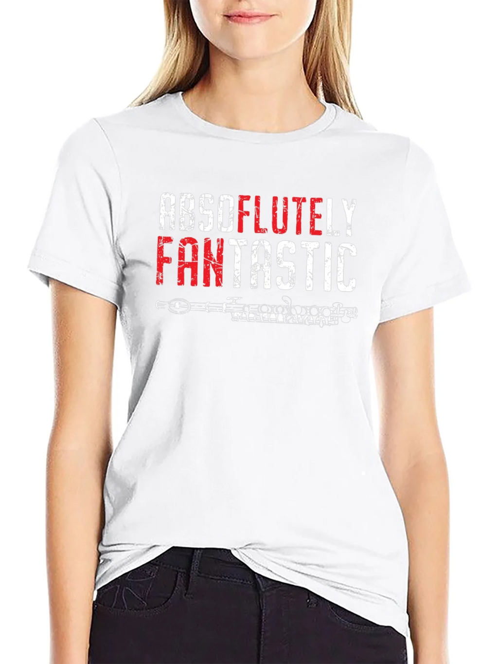 Absolutley Fantastic Flute Player Black Tee product image 4