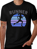 Retro Runner Graphic Tee - Cool Running Shirt product image 1