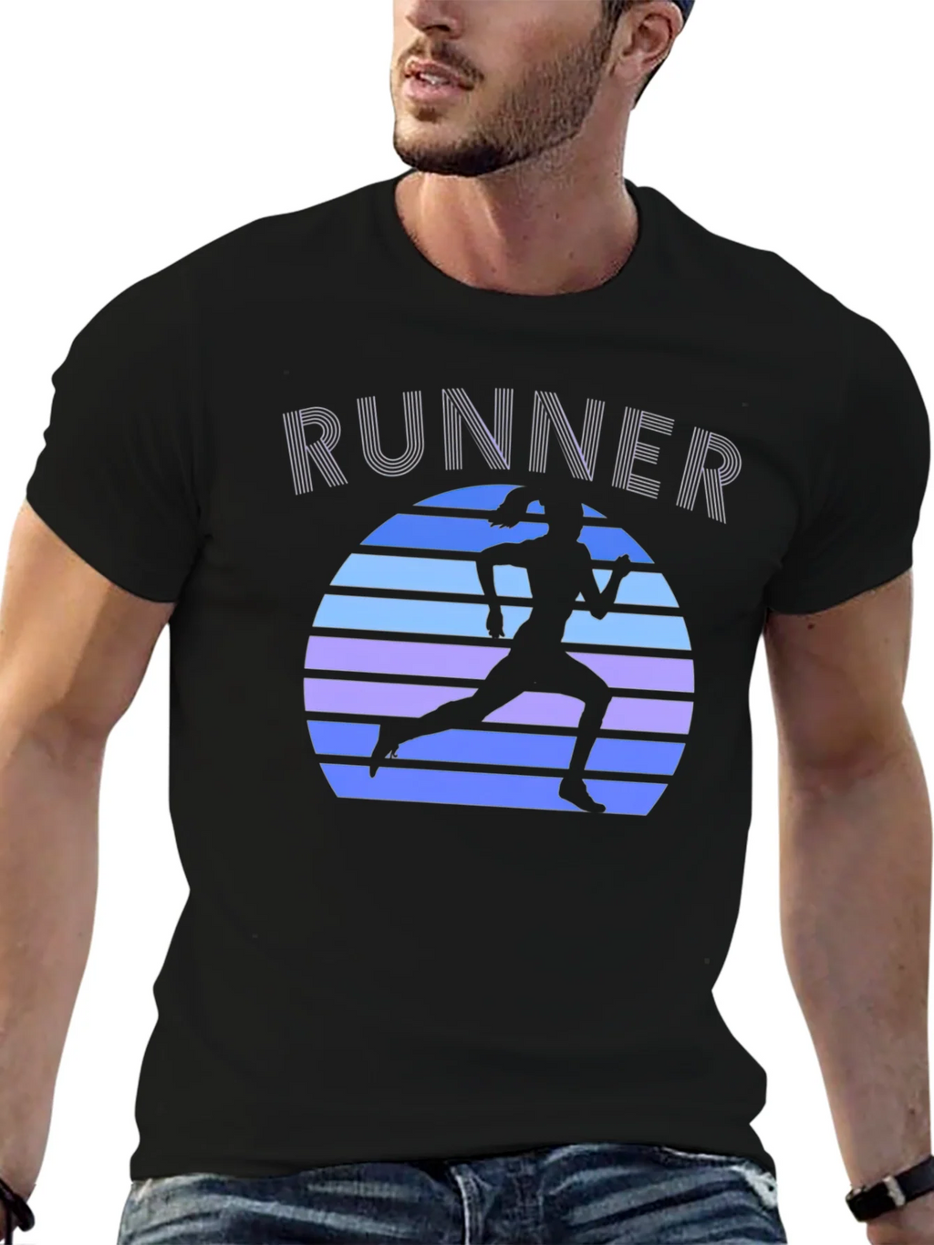 Retro Runner Graphic Tee - Cool Running Shirt product image 4