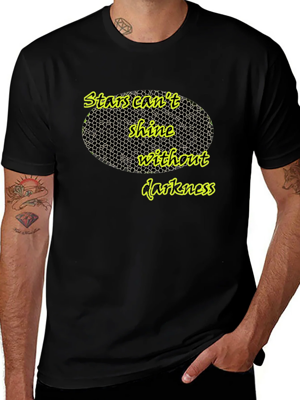 Stars Cant Shine T-Shirt - Inspiring Quote product image 1