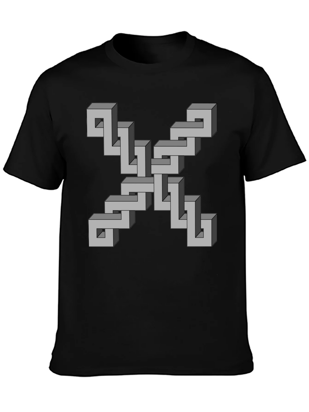 Optical Illusion Geometric T-Shirt product image 1