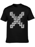 Optical Illusion Geometric T-Shirt product image 1