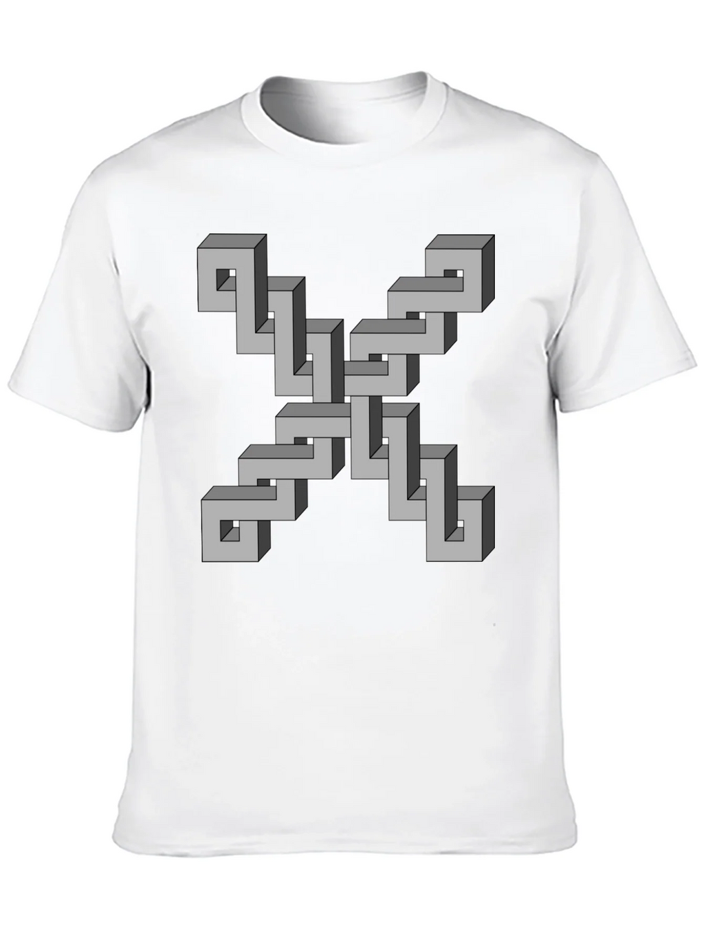 Optical Illusion Geometric T-Shirt product image 3