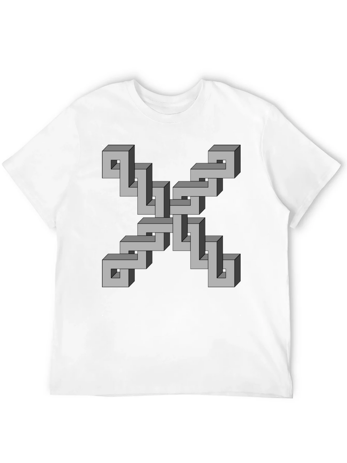 Optical Illusion Geometric T-Shirt product image 5