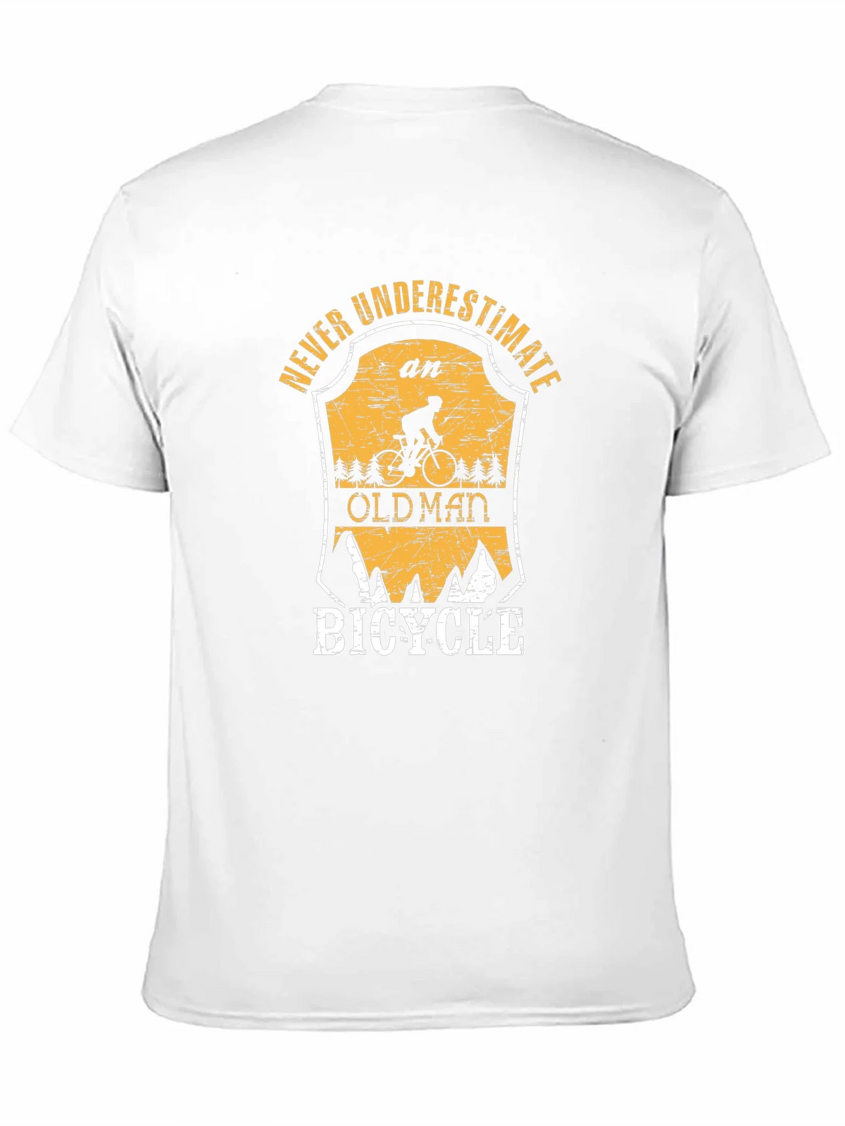 Never Underestimate an Old Man Bicycle T-Shirt product image 10