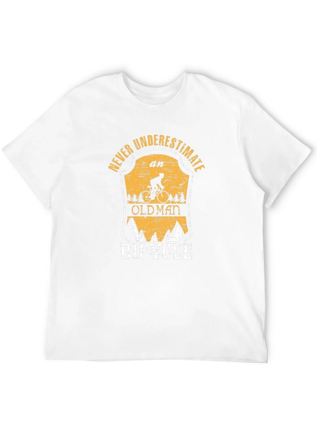 Never Underestimate an Old Man Bicycle T-Shirt product image 11
