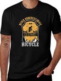 Never Underestimate an Old Man Bicycle T-Shirt product image 1