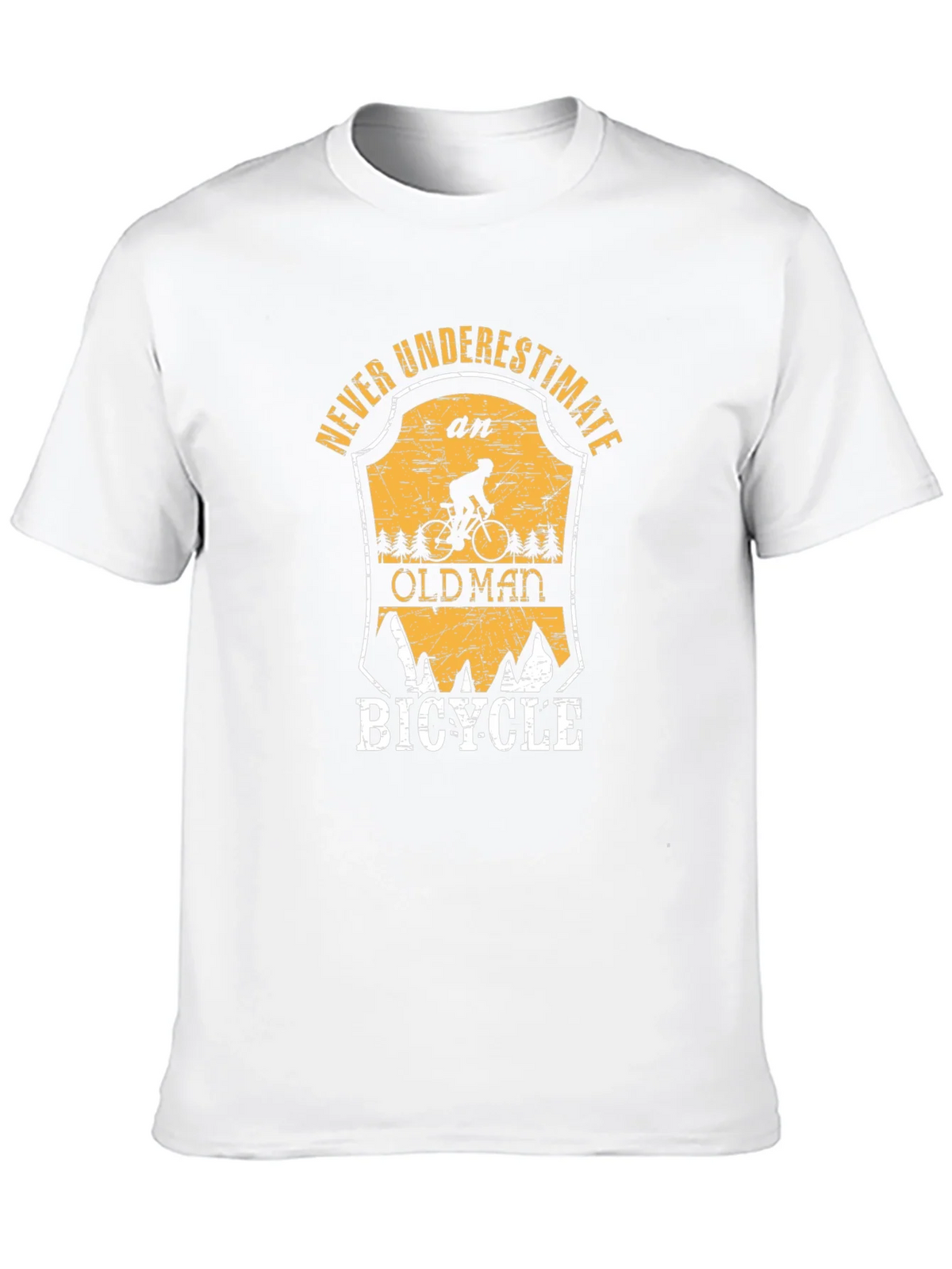 Never Underestimate an Old Man Bicycle T-Shirt product image 9