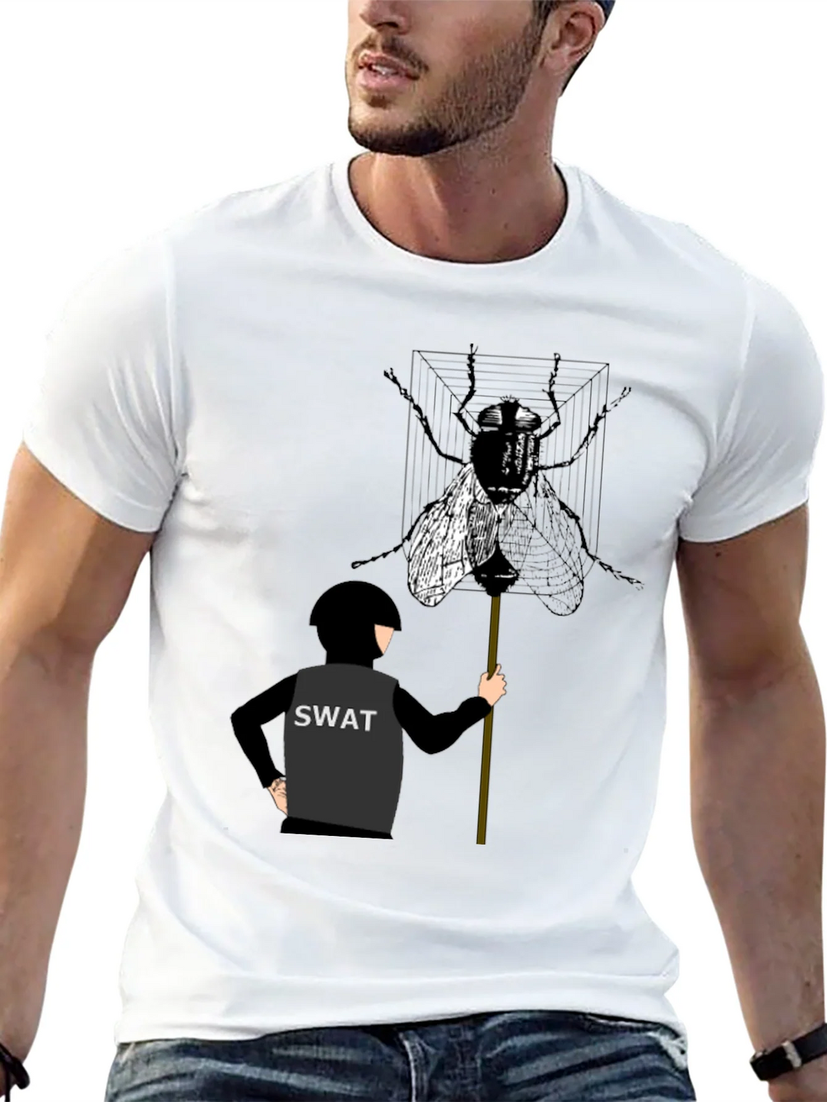 SWAT Team Fly T-Shirt - Unique Graphic Tee product image 7