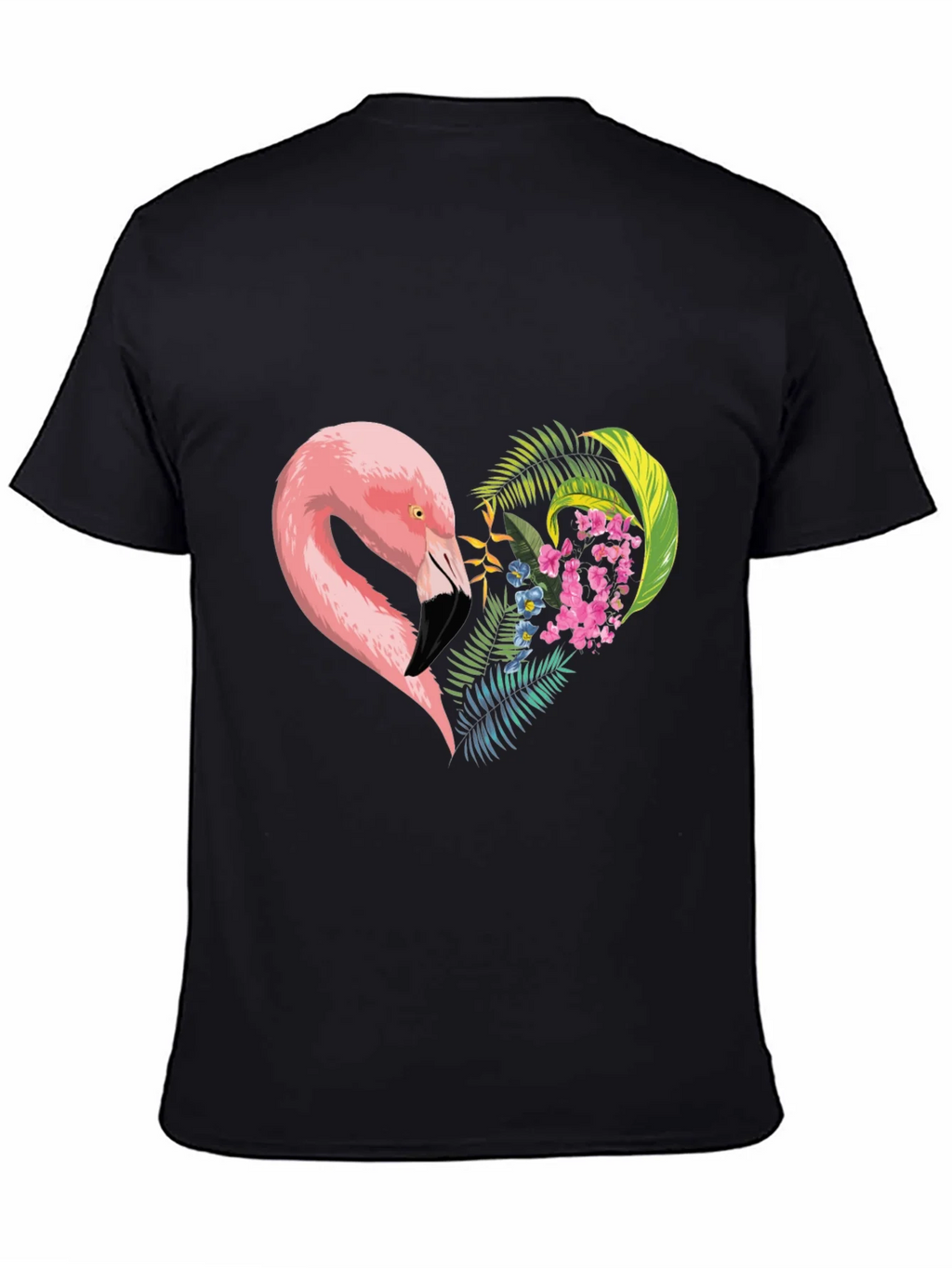 Flamingo Heart Graphic Tee - Black product image 4