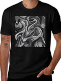 Abstract Swirl Graphic T-Shirt product image 1