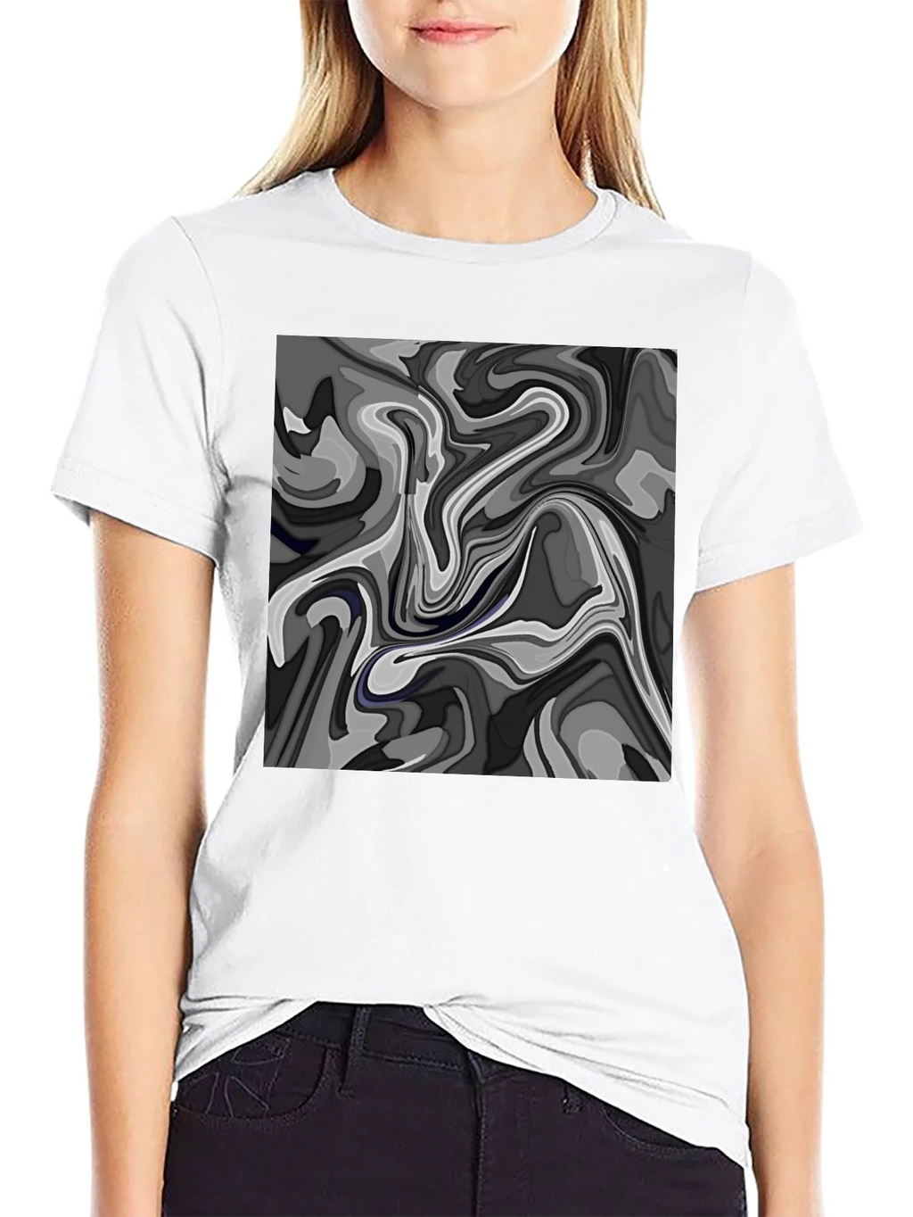 Abstract Swirl Graphic T-Shirt product image 8