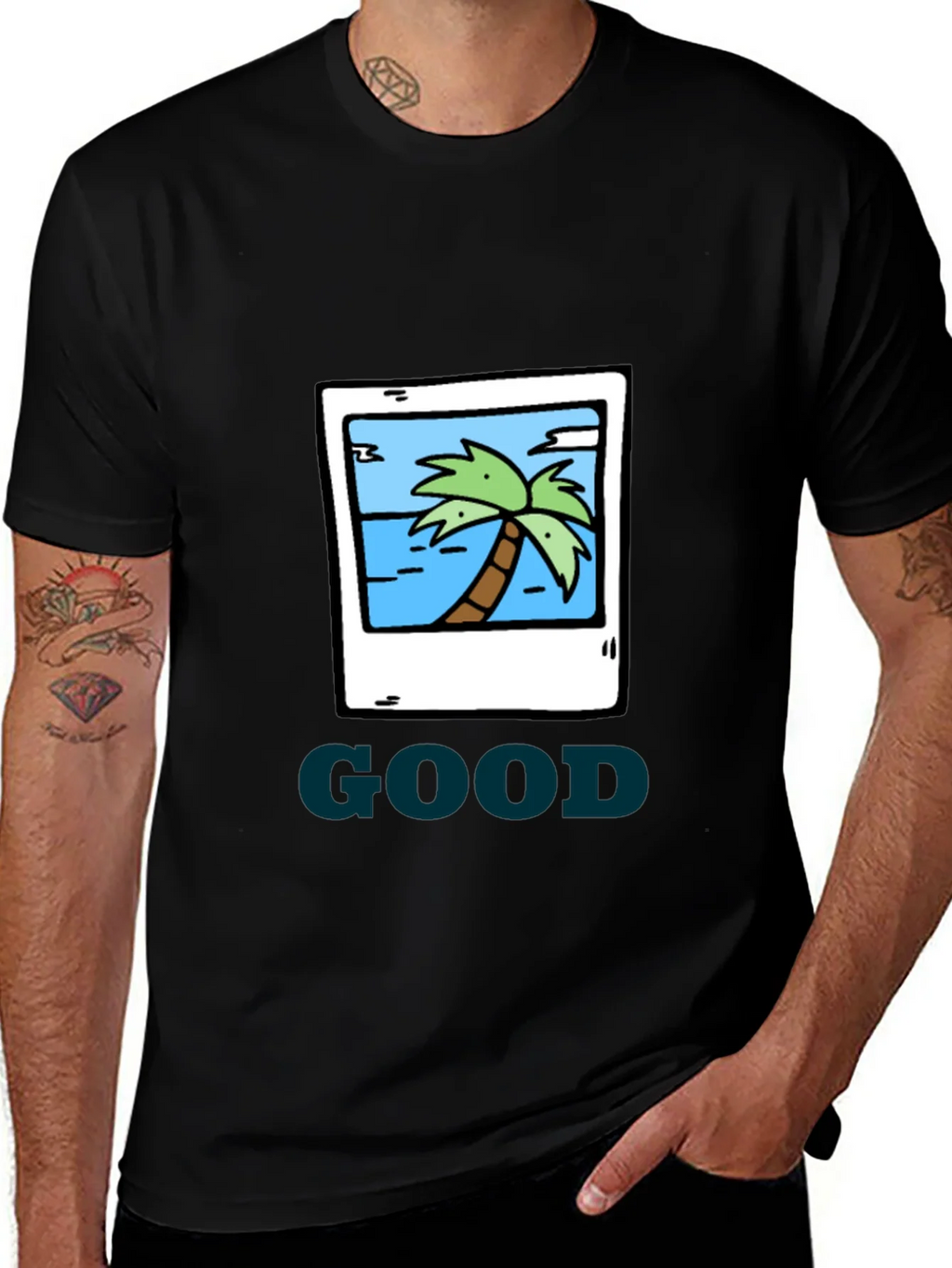 Tropical Island Graphic Tee - GOOD Vibes product image 1
