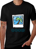Tropical Island Graphic Tee - GOOD Vibes product image 1