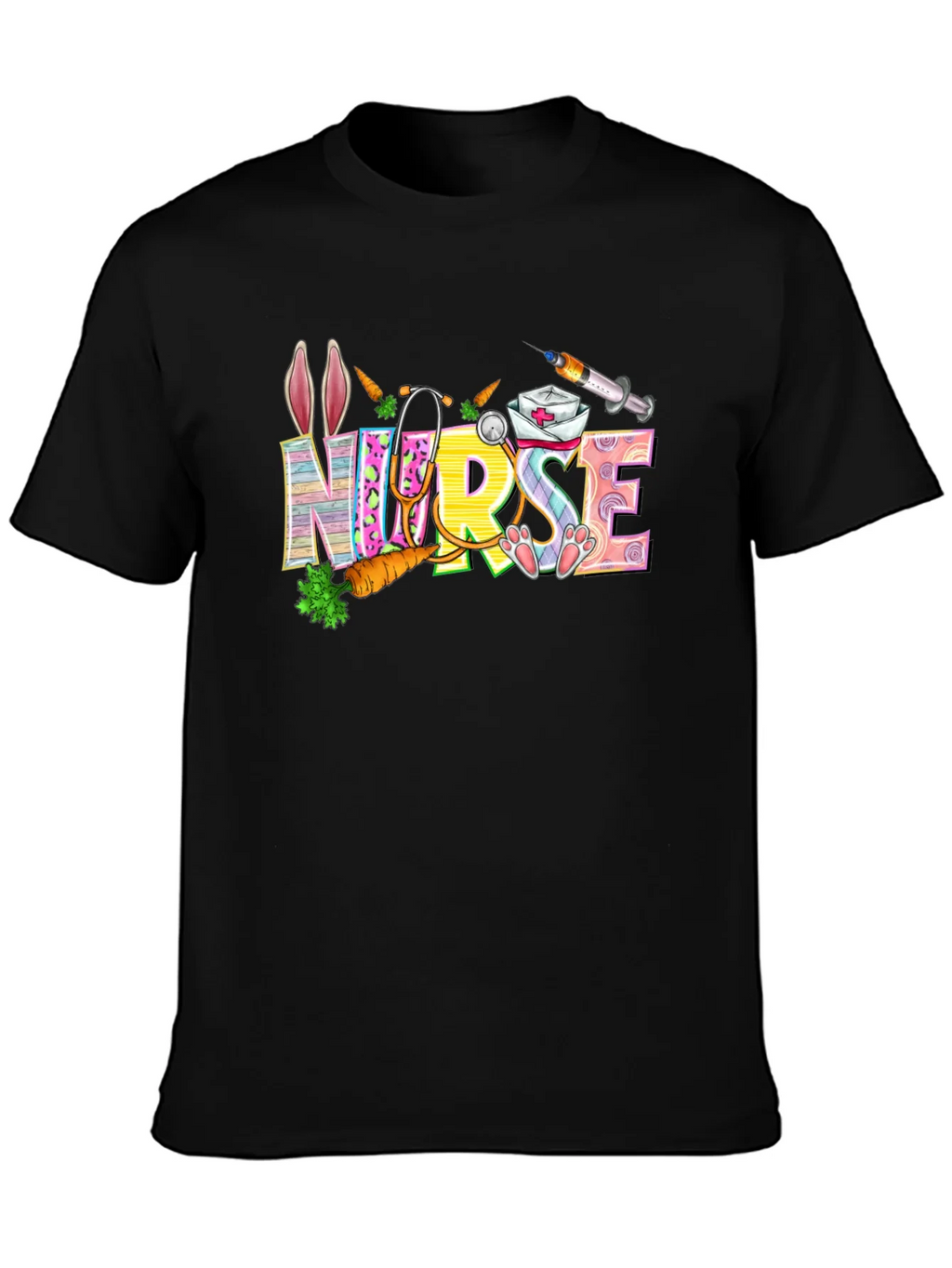 Nurse Easter Bunny T-Shirt Funny