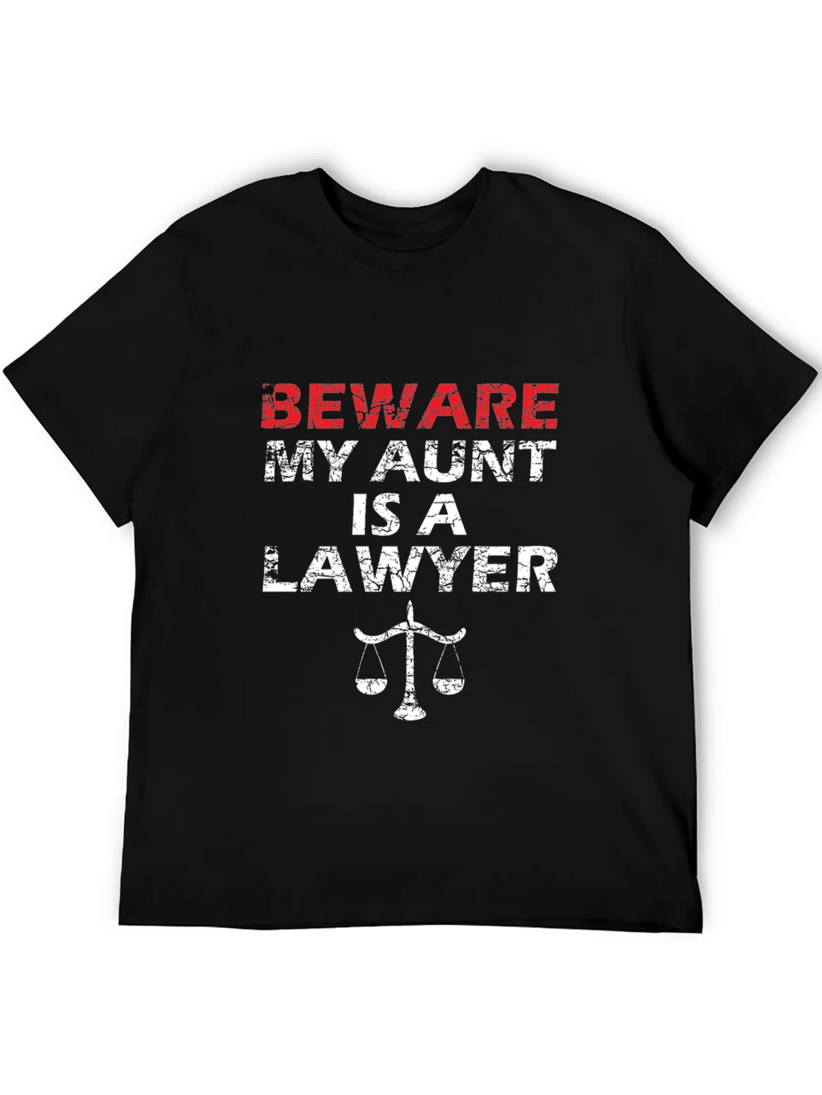 Beware My Aunt Is A Lawyer T-Shirt product image 2