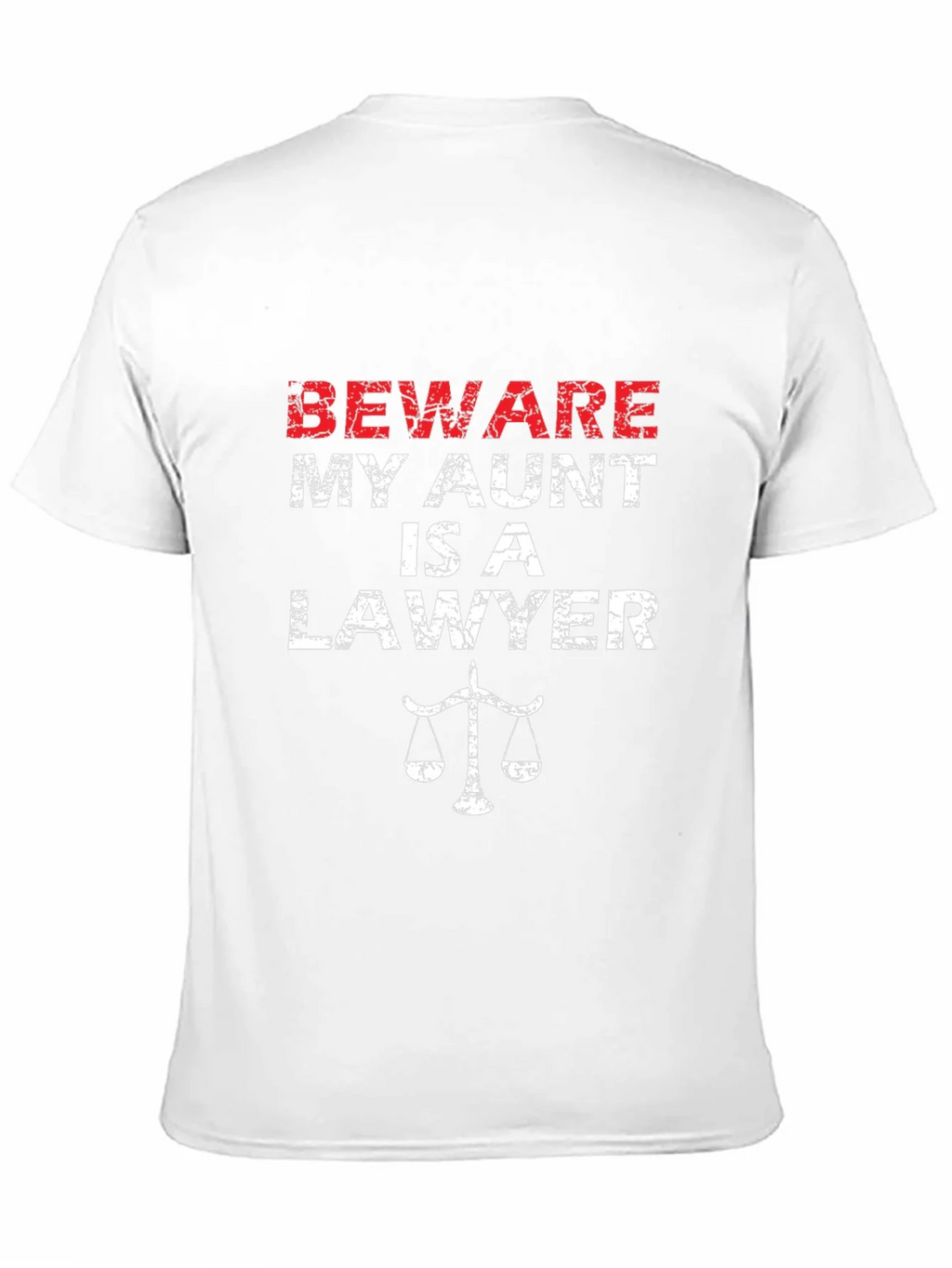 Beware My Aunt Is A Lawyer T-Shirt product image 5