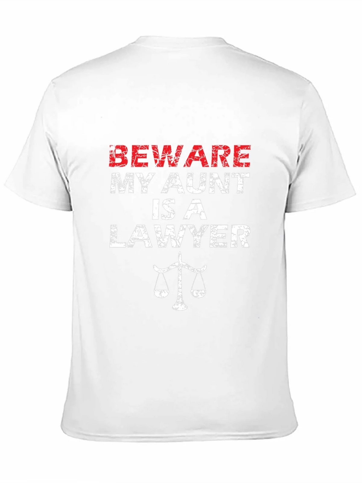 Beware My Aunt Is A Lawyer T-Shirt product image 5