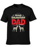 Proud Dalmatian Dad Black T-Shirt product image 1