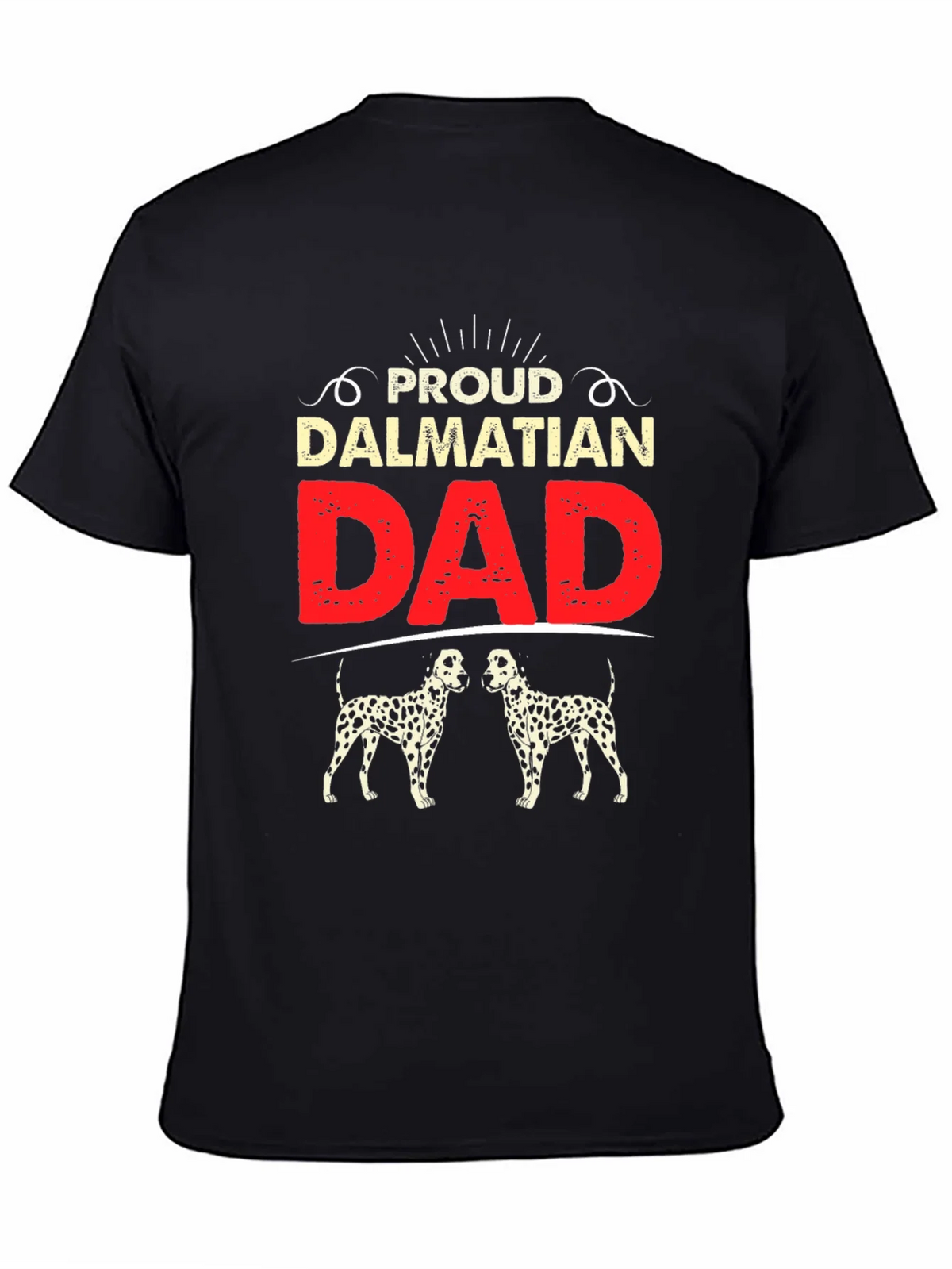 Proud Dalmatian Dad Black T-Shirt product image 2