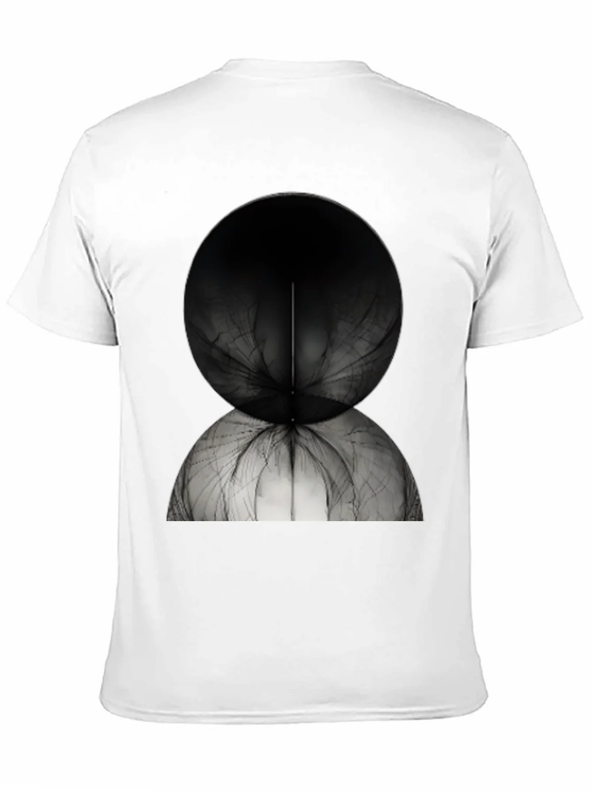 Abstract Spherical Design Tee - Modern Black T-Shirt product image 10