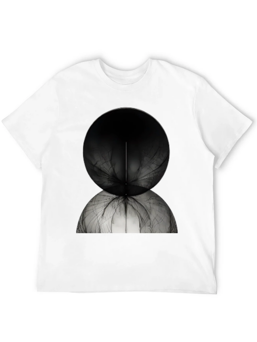Abstract Spherical Design Tee - Modern Black T-Shirt product image 11