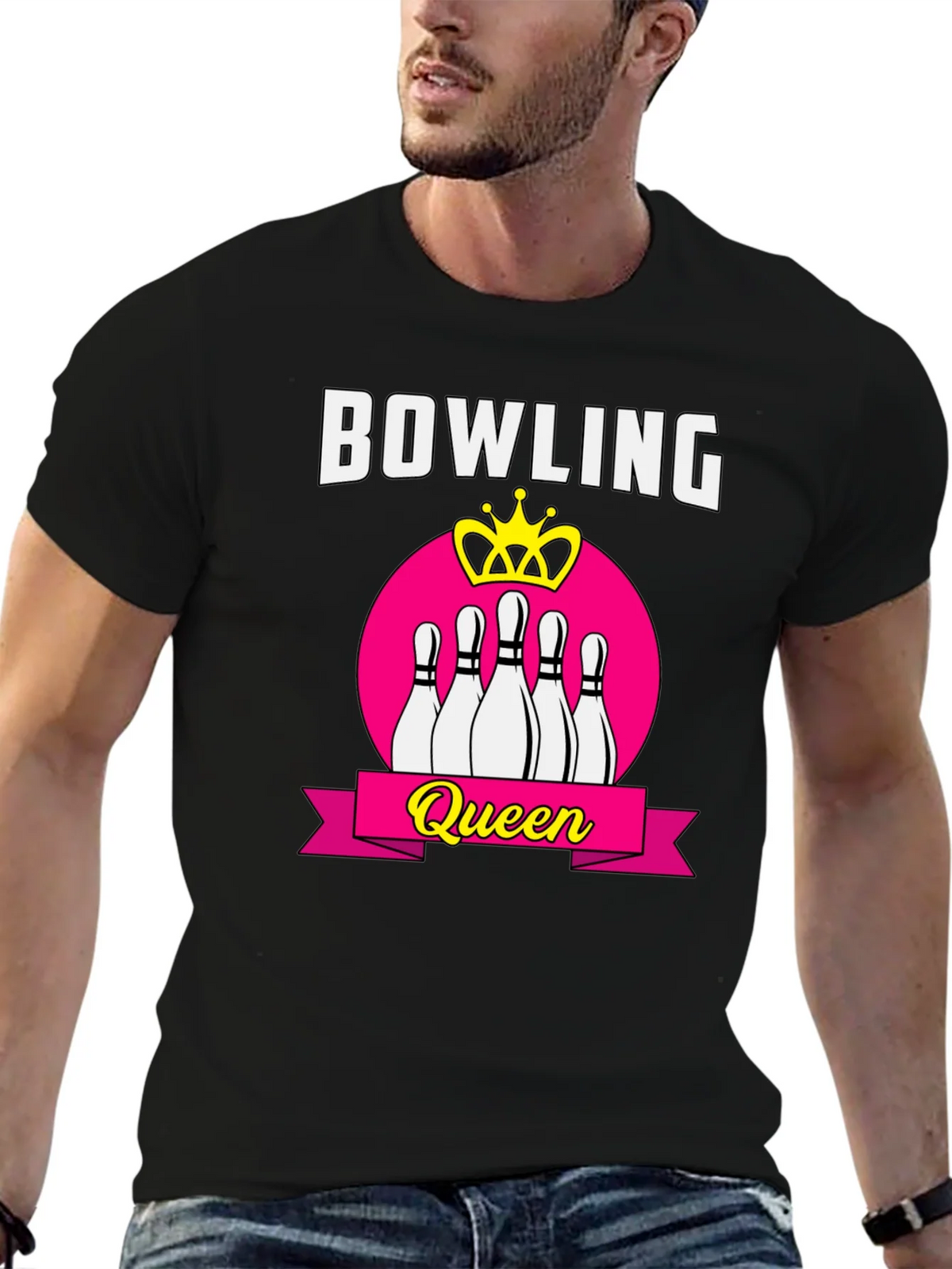 Bowling Queen Graphic T-Shirt product image 5