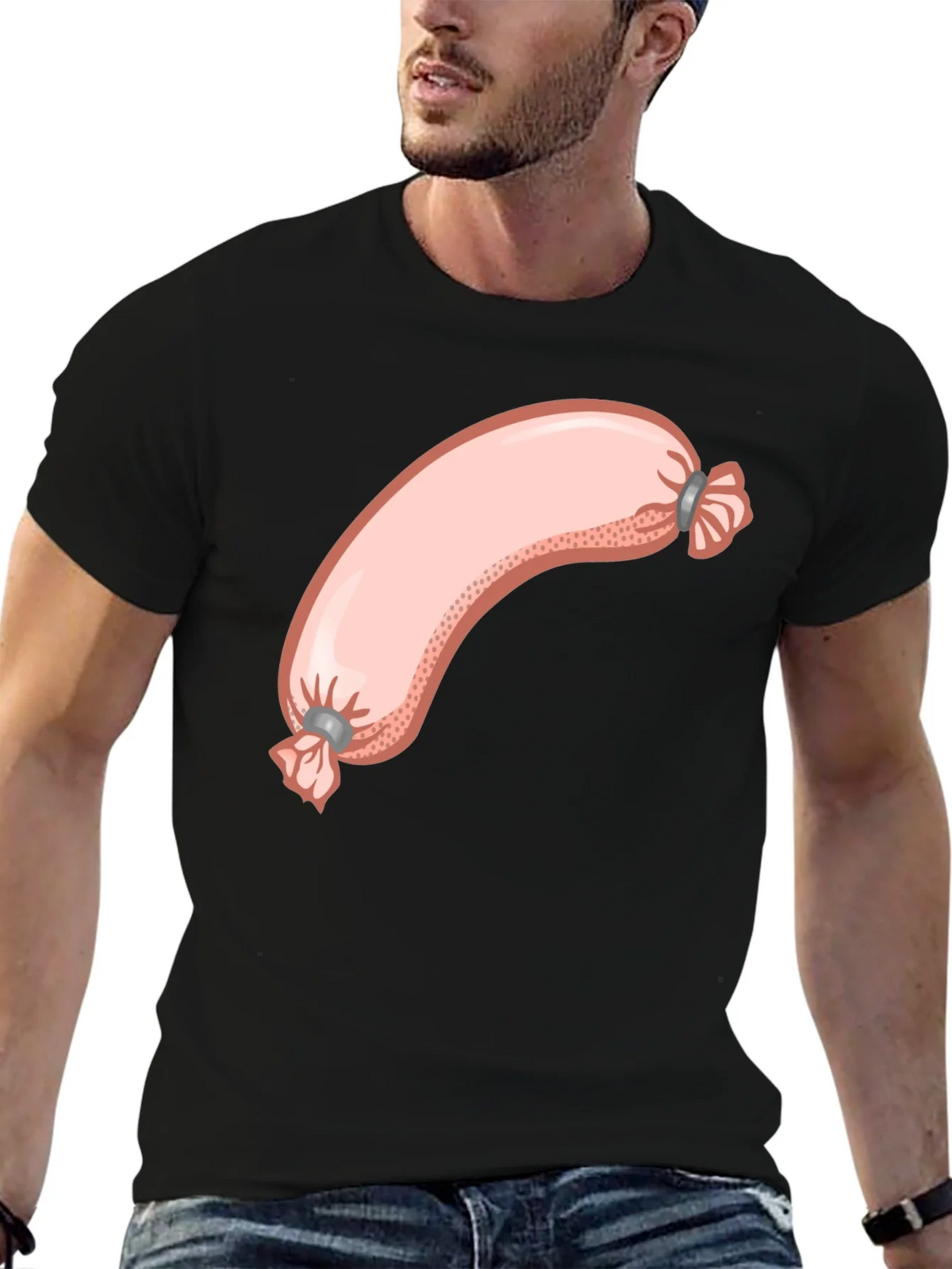 Sausage Graphic Tee - Funny Foodie T-Shirt product image 4