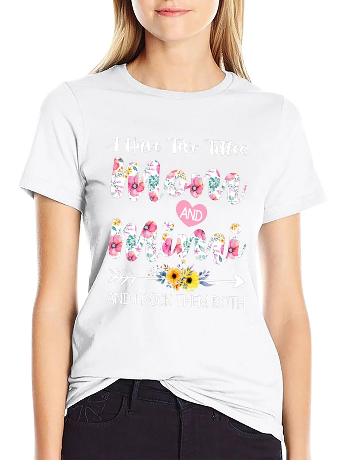 Mom and Mimi Floral Graphic T-Shirt product image 8