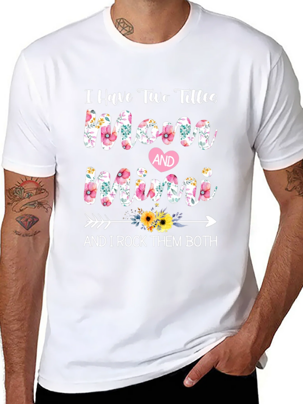 Mom and Mimi Floral Graphic T-Shirt product image 7
