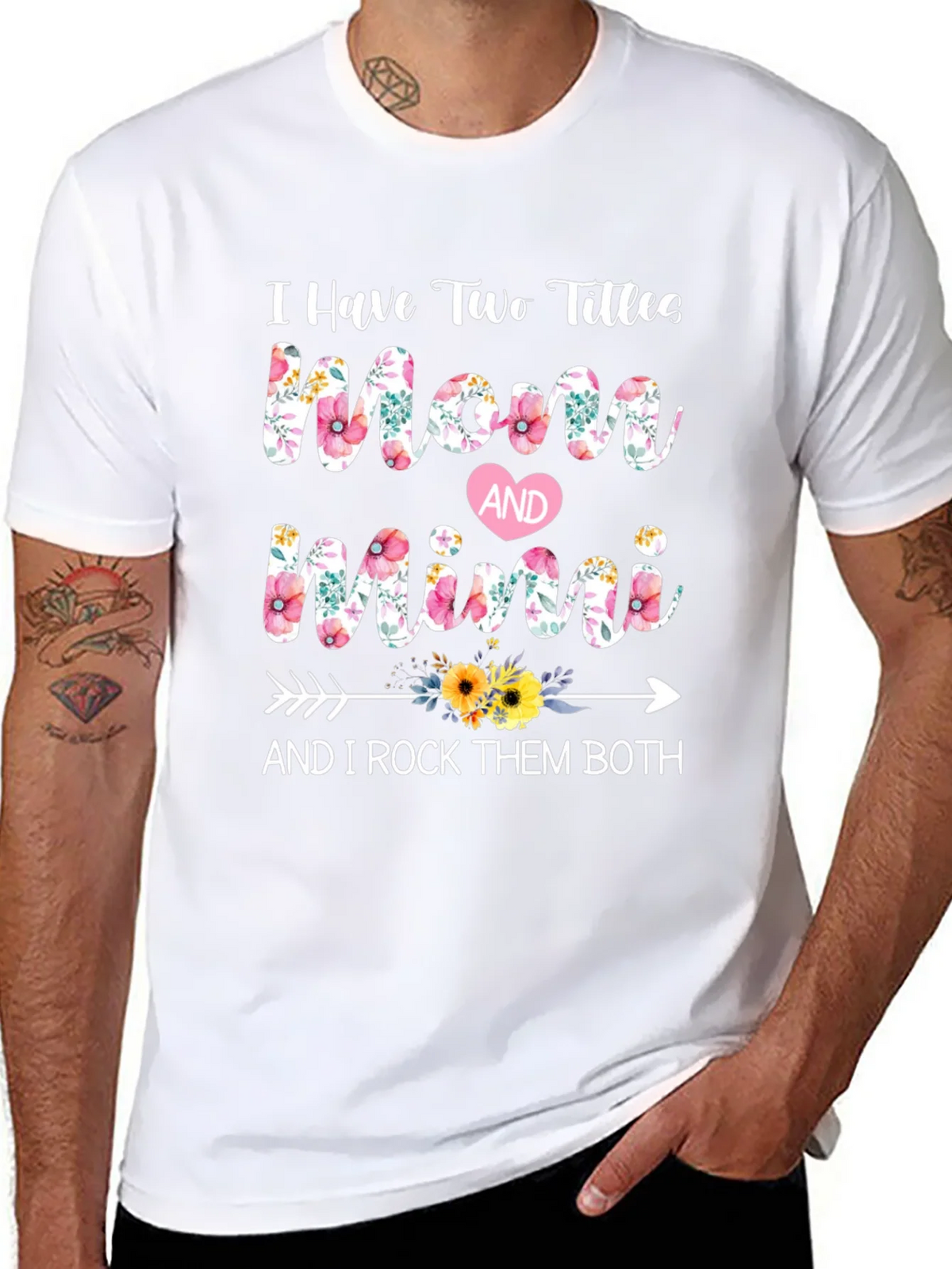 Mom and Mimi Floral Graphic T-Shirt product image 7