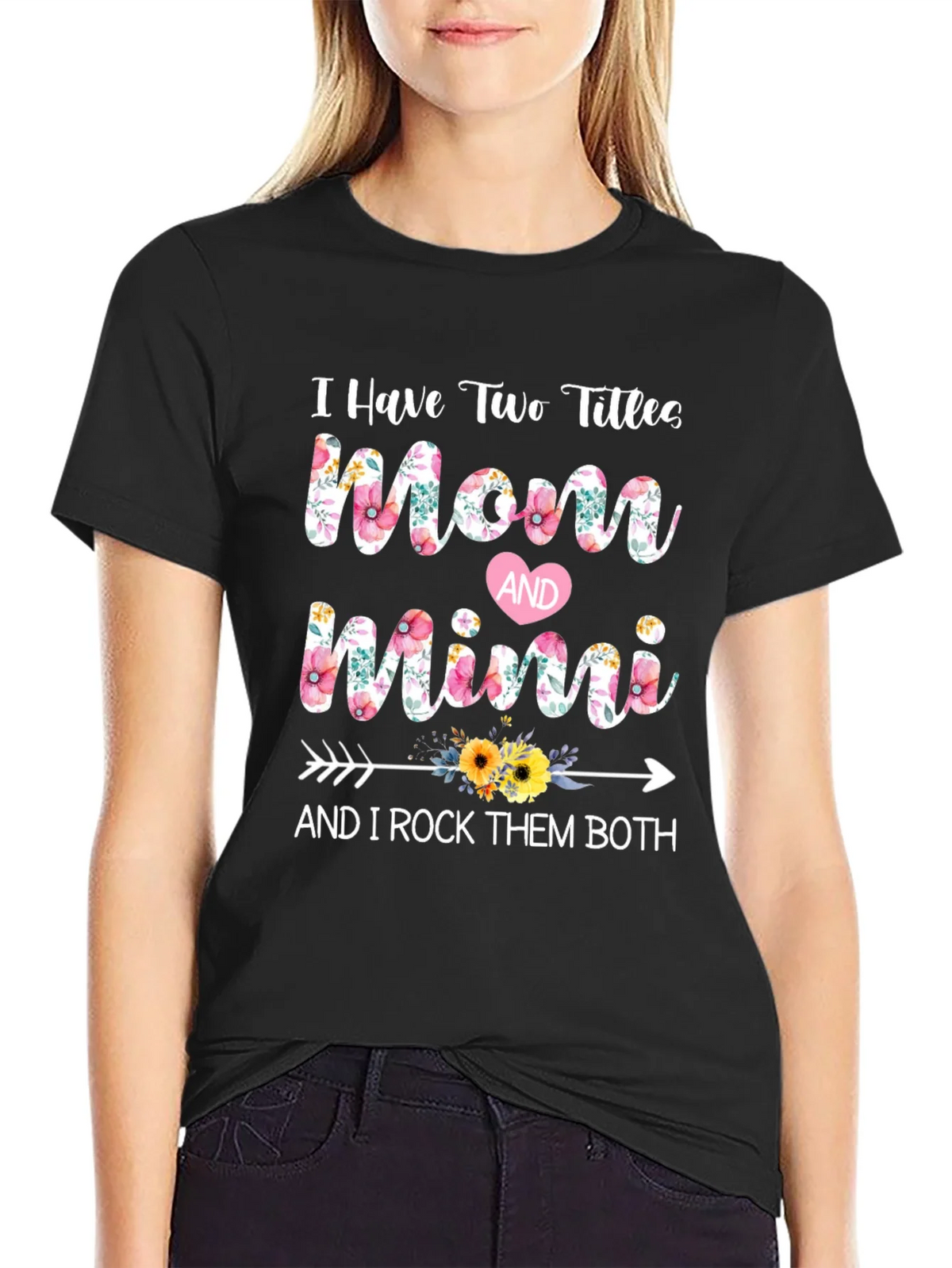 Mom and Mimi Floral Graphic T-Shirt product image 2