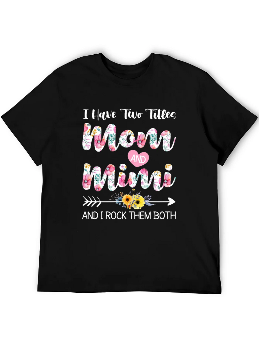 Mom and Mimi Floral Graphic T-Shirt product image 5