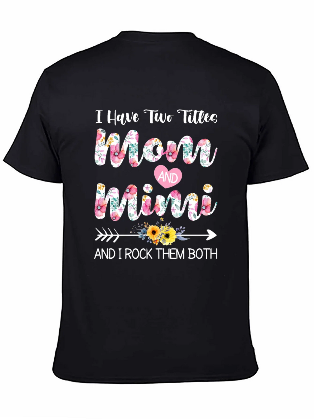 Mom and Mimi Floral Graphic T-Shirt product image 4