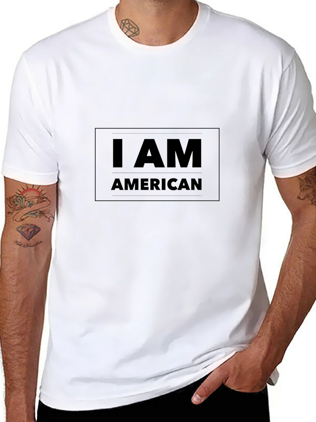 I AM American T-Shirt - Patriotic Pride product image 7