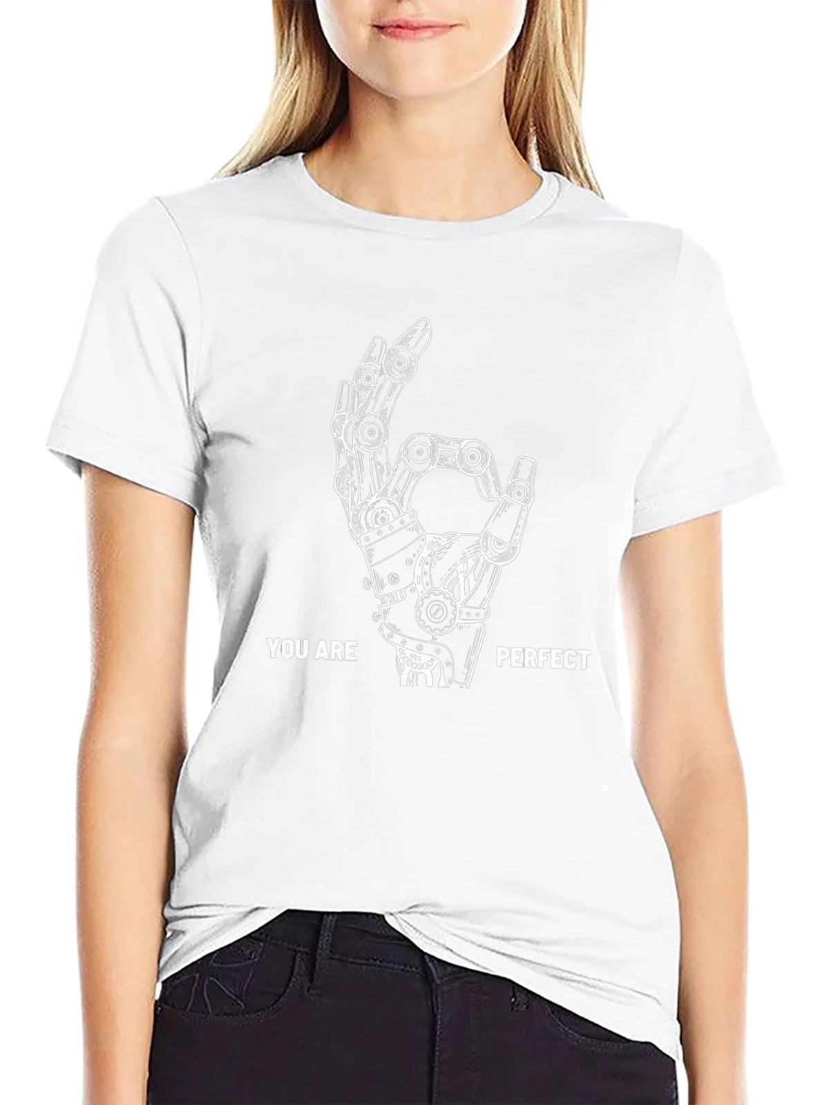 You Are Perfect Robot Hand T-Shirt product image 7