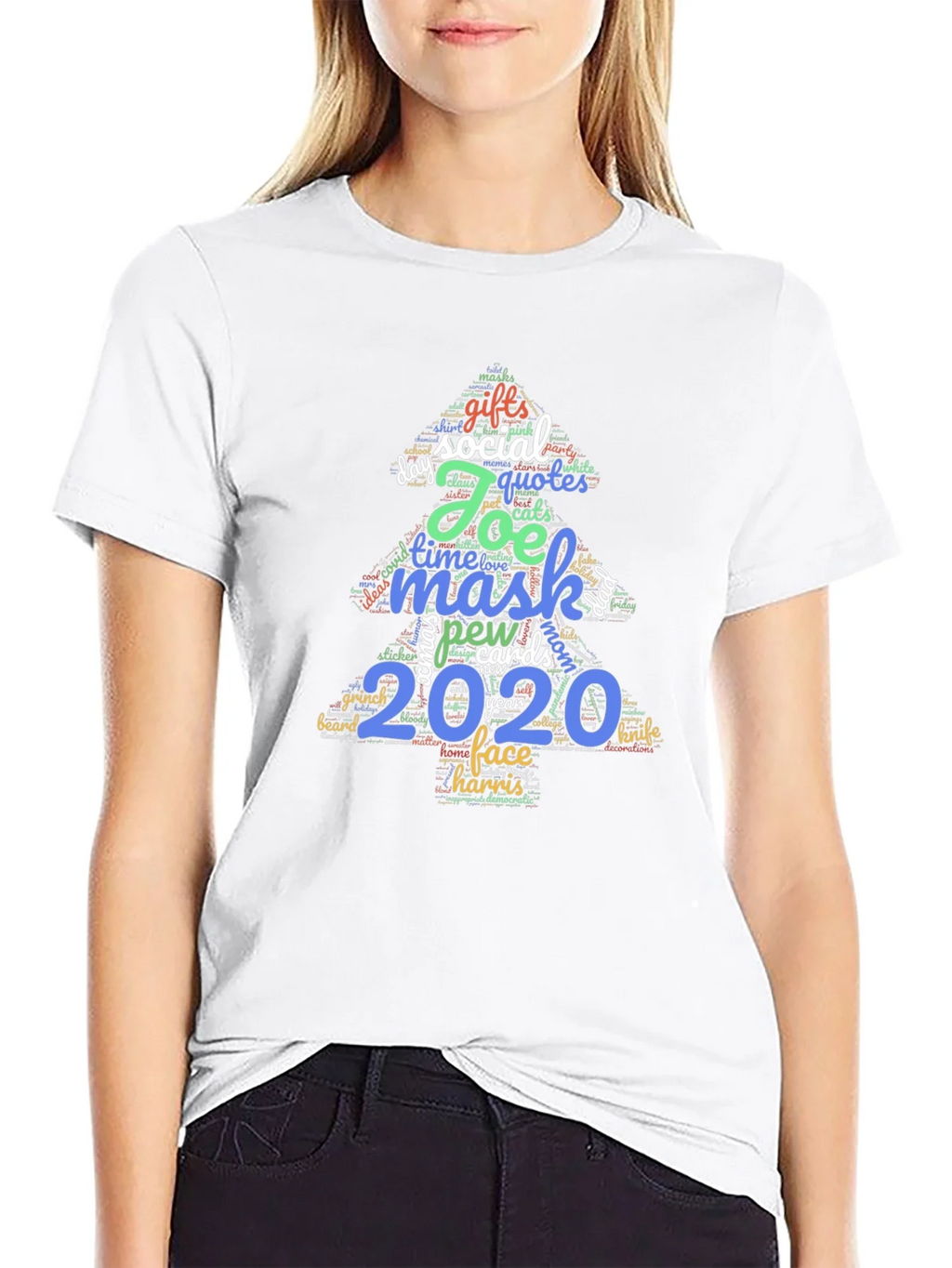 Festive 2020 Holiday Word Art T-Shirt product image 8
