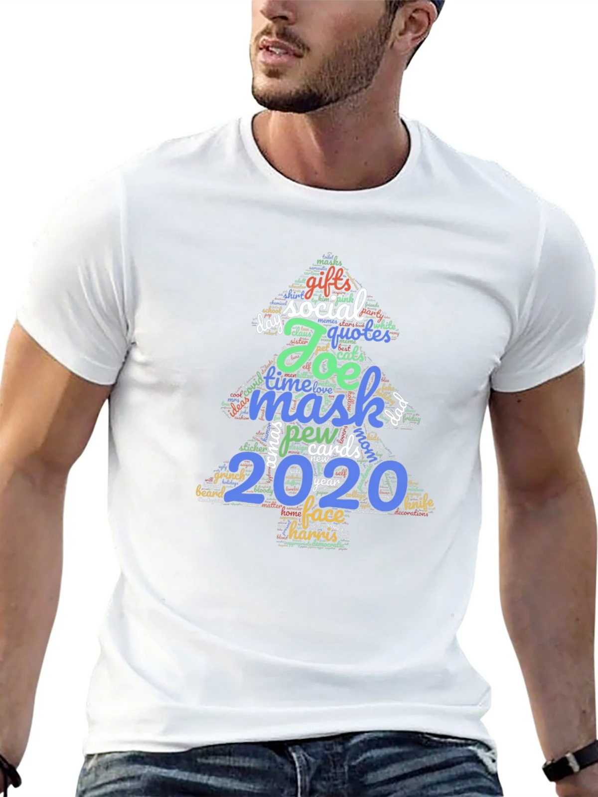 Festive 2020 Holiday Word Art T-Shirt product image 12