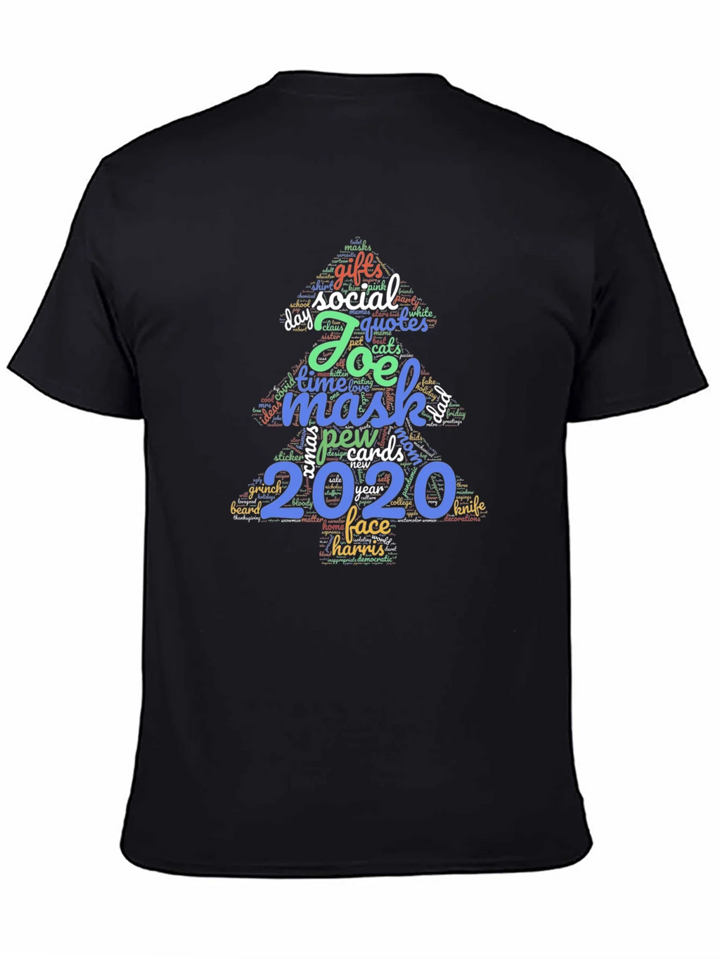 Festive 2020 Holiday Word Art T-Shirt product image 4
