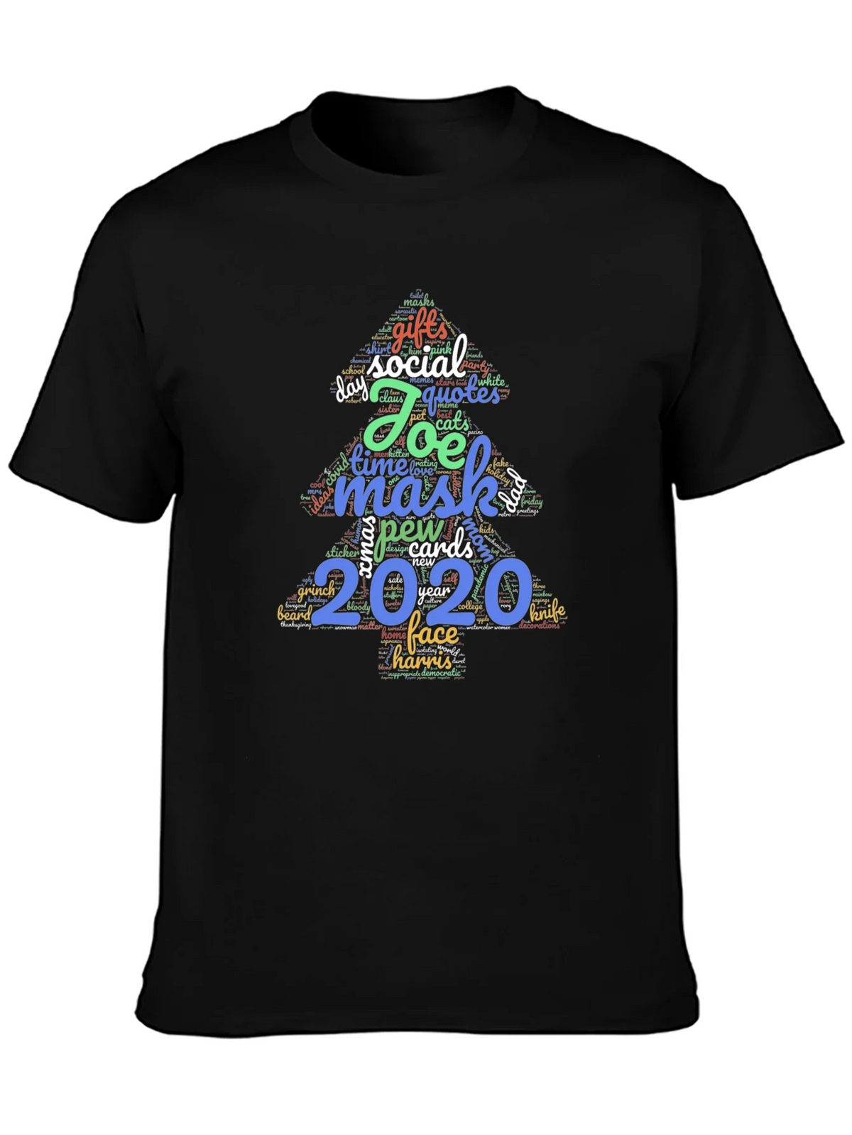 Festive 2020 Holiday Word Art T-Shirt product image 3