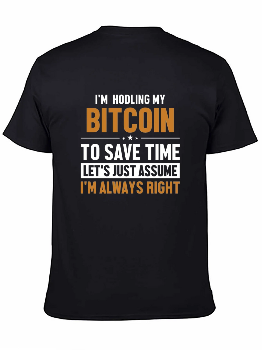 Bitcoin HODL T-Shirt - Always Right Crypto Tee product image 4