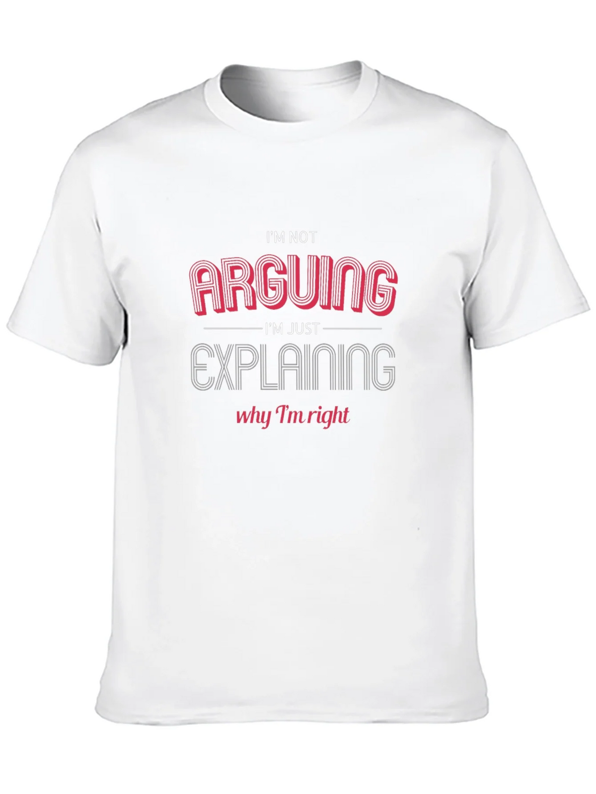 Arguing? Funny Graphic Tee - Mens Black T-Shirt product image 8